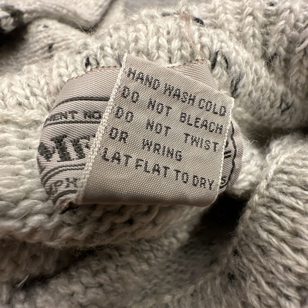Vintage Memphis Blues Wool Blend‎ Sweater Women's Medium Off White Geometric - Picture 5 of 9